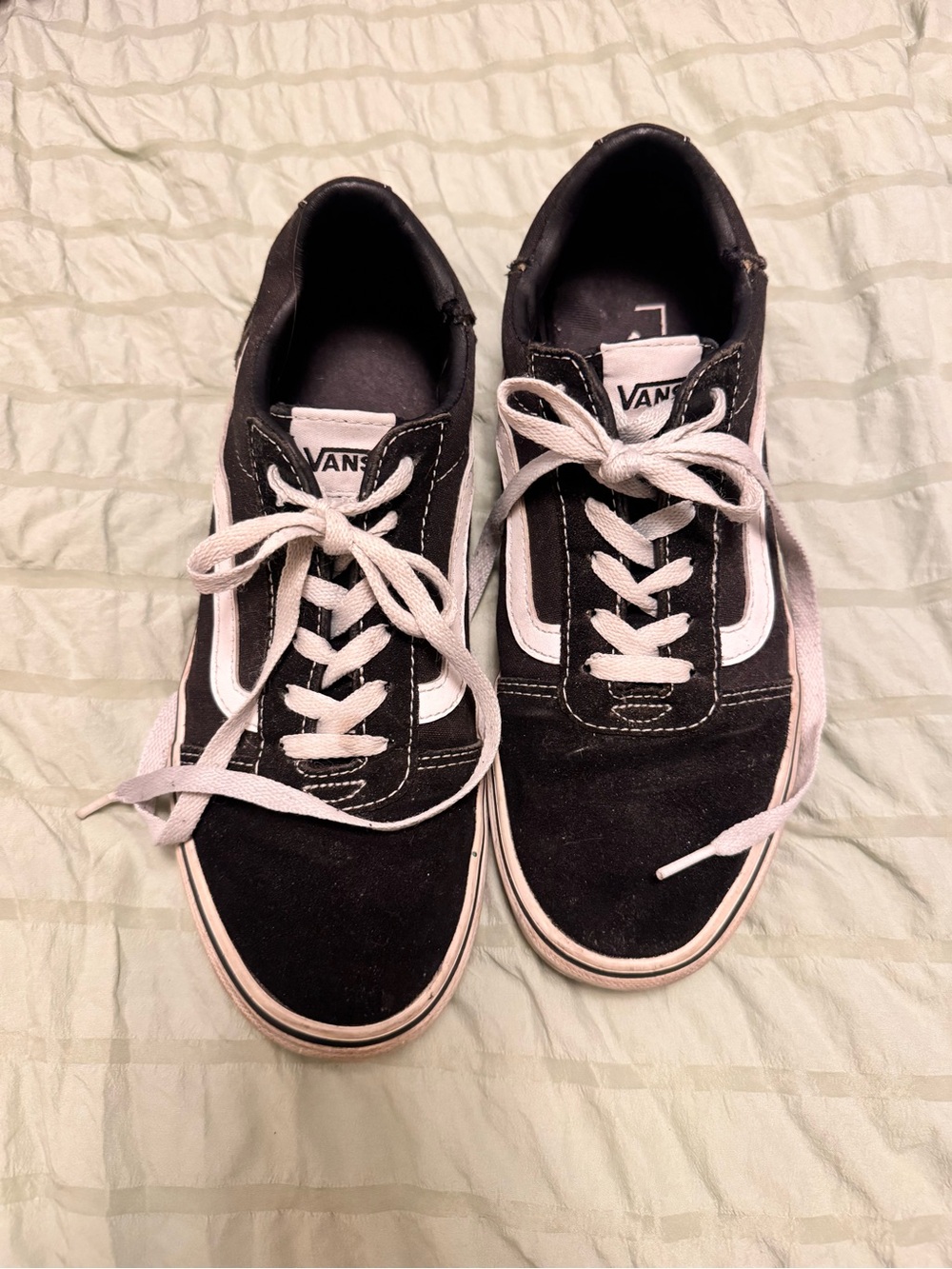 Used/Gym shoes- Women's Black & White Sneakers